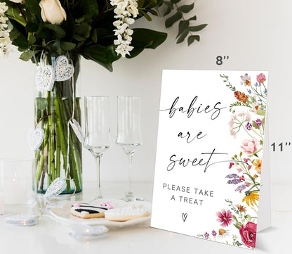 Bible Guest Book Sign, Wedding Signs for Ceremony and Reception, Floral Bridal Shower Decoration, Wedding Signage with Bracket, Bridal Shower Decor, Supplies For Engagement and Anniversary Parties, 13