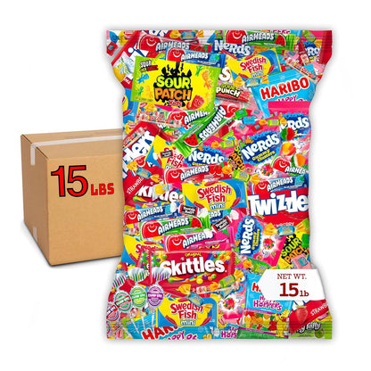 Bulk Candy Variety Pack - 2 lb Candy - CandyBulk Individually Wrapped Candies - Candies - Pinata Filler Stuffers - PinataCandy Stuffers - CandyParty Favors - Father's Day