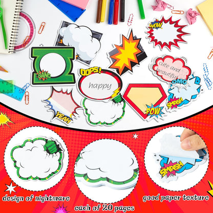 AgincBerry Smile Face Sticky Notes - 30PCS Back to School Colorful Preppy Self-Stick Notes Mini Smile Face Memo Pads Creative Shaped Notepad Writing Sticky Note for Office Home Gift Tab Supplies