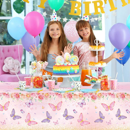 Staraise 3PCS Unicorns Tablecloths for Birthday Decoration, Unicorn Party Decorations Pastel Rainbow DisposableTable Covers for Kids Girls Baby Shower Birthday Party Supplies, 51.2X 86.6inch