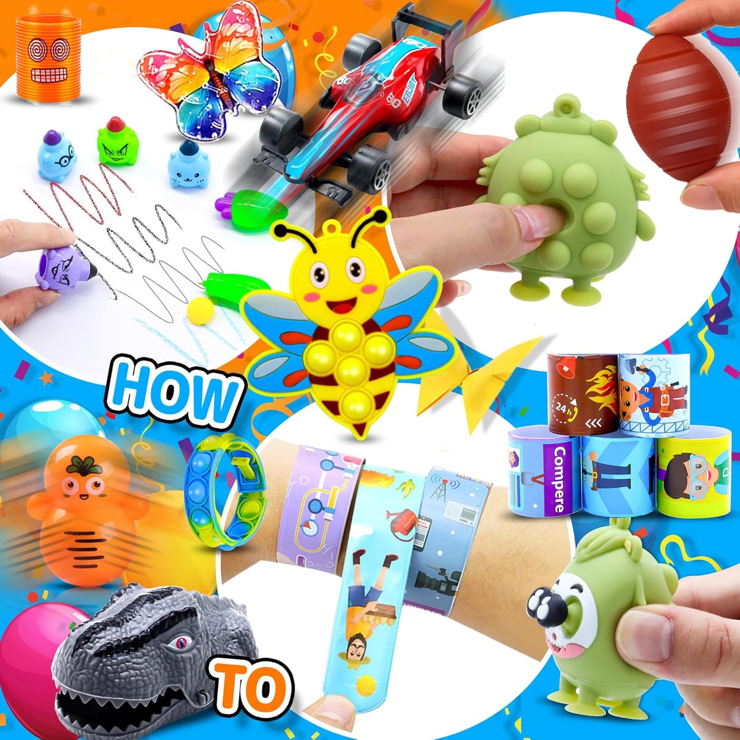 1000 PCS Party Favors for Kids, Bulk Fidget Toys,Goodie Bags Stuffers, Treasure Box Toy for Classroom Prizes, Birthday Gifts, Stocking Pinata Filler Stuffers