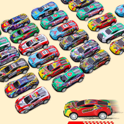 30 Pack Pull Back Cars for Kids, Mini Cars Toy Bulk Party Favor Race Cars Toys, Bulk Small Pull Back Car Toys for Treasure Box, Goodie Bag Stuffers, Pinata Fillers for Boys Girls Toddlers