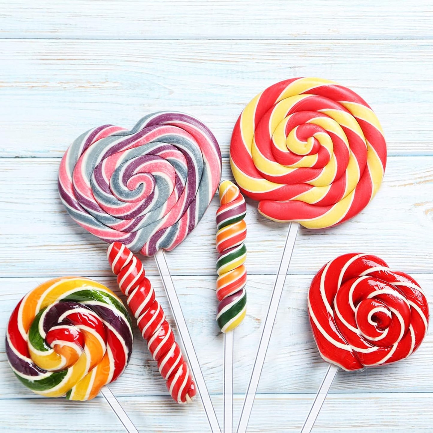 50 Pieces Acrylic Lollipop Sticks, Clear Cake Pops for Candy Dessert Chocolate Handmade DIY, 4 Inch(3mm Diameter)