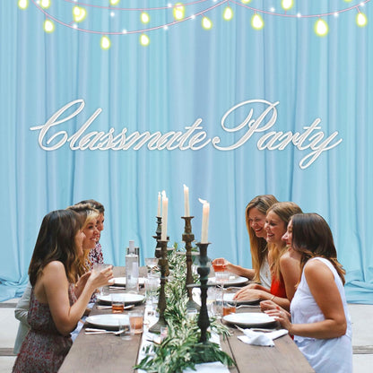 MEETSKY Black Backdrop Curtains for Parties - 10ft x 8ft Party Photo Background Curtain Rod Pocket Fabric Drapes Panels for Boys Birthday Holiday Home Halloween Decoration, 5ft x 8ft, 2 Panels