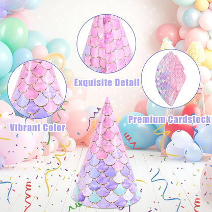 CANREVEL 12 PCS Party Hats for Adults, Party Headwear, Happy Birthday Hats, Birthday Party Decorations for Women Men