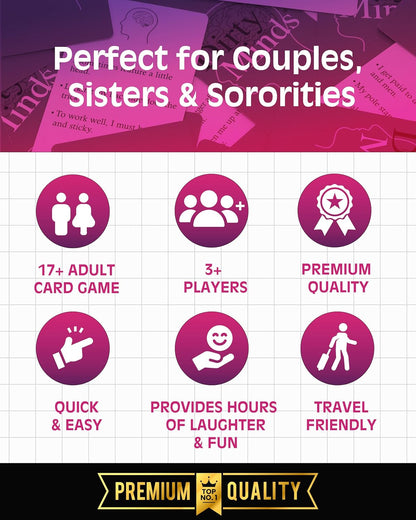 TDC Games Travel Dirty Minds Bachelorette Party Card Game, Ultimate Bachelorette Party Games, The Girl's Night Party Game