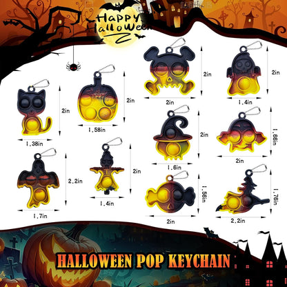 Pop Fidget Toys Bulk Its Party Favors for Kids 4-8 8-12 30 Pack Mini Pop Keychain It Small Fidgets for Classroom Prizes School End of Year Student Gifts from Teacher Birthday Goodie Bag Stuffers