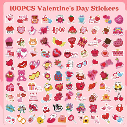 OHOME 100 PCS Water Bottle Stickers for Kids,Cute Animal Aesthetic Sticker Pack - Waterproof Vinyl Kawaii Stickers for Girls Boy Classroom Prizes,Party Favors for Scrapbook, Laptops, Journal,Birthday