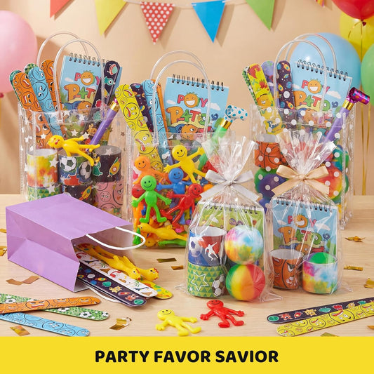 POPLAY 48PCS Slap Bracelets for Kids, Snap Bracelets Bulk Tie Dye Bracelet End of School Year Party Favors Classroom Prizes Kindergarten Graduation Exchanging Gifts
