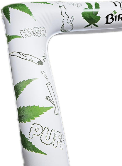 Weed Theme Birthday Party Inflatable Photo Booth Selfie Frame Giant Pot Leaves Cannabis Marijuana Blow Up Picture Frame Weed Party Decors for Adults Have a Dope 420 Birthday Party Supplies