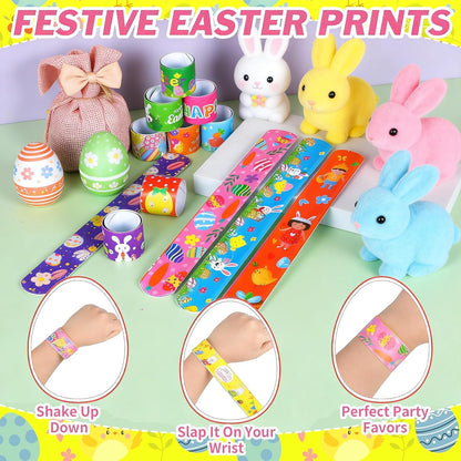 132 Pcs Easter Egg Fillers for Kids Boys Girls,Easter Basket Stuffers,Easter Party Favors Assorted Toys,Easter Eggs Hunt Gifts for Toddlers Teens Goodie Bag Stuffers Filling Treats Classroom Prizes