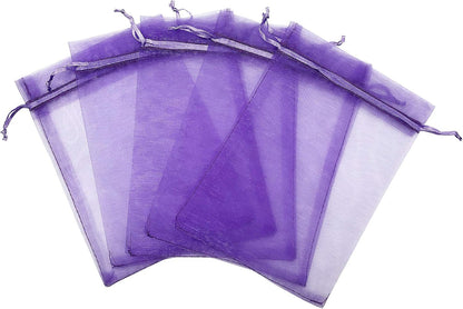 Jexila 120PCS Sheer Organza Bags 5X7 inches Mesh Drawstring Gift Bags Small for Jewelry Wedding Party Baby Shower Favor Bags (Rainbow )