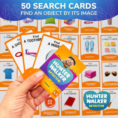 QUOKKA Scavenger Hunt Cards for Toddlers and Kids Ages 4-8 - Indoor Search and Find Activities for Kids Ages 6-8 - Educational Party Games for 3-6 Year Olds