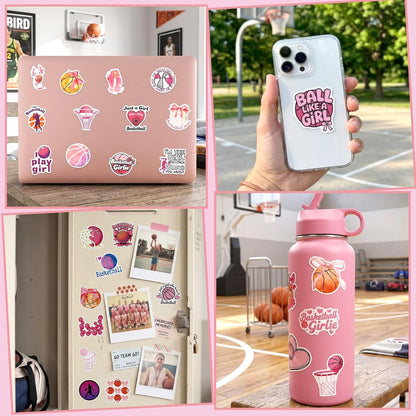 QTL Neon Stickers for Teens & Students Prizes, Waterproof Vinyl Party Favor Stickers, School Rewards, Water Bottle and Laptop, 50PCS - Colors B