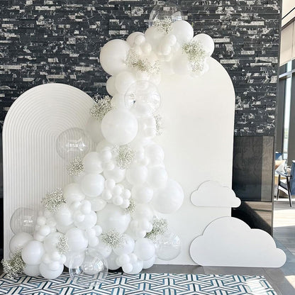 Blue Silver Balloons Set, 12 Inch Blue and Silver Balloons Dark Navy and Confetti Party Latex Balloon, Macaron Metallic Baby Blue Mixed Balloon for Birthday Graduation Baby Shower Wedding Retirement