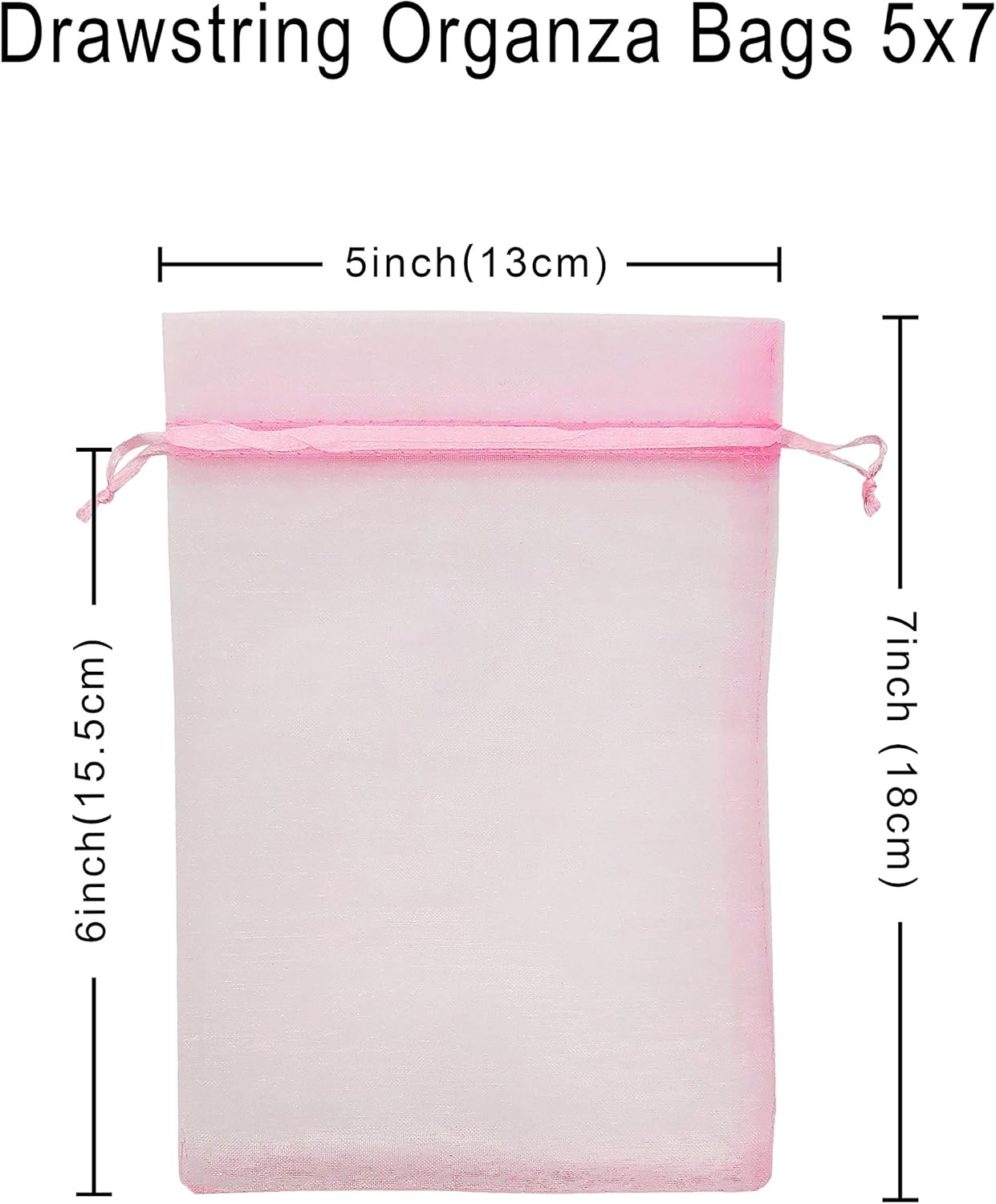 Jexila 120PCS Sheer Organza Bags 5X7 inches Mesh Drawstring Gift Bags Small for Jewelry Wedding Party Baby Shower Favor Bags (Rainbow )