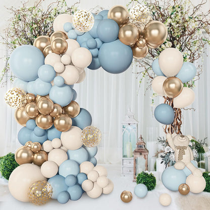 Amandir 153pcs White Sand Balloons Arch Garland Kit Different Sizes 18 12 10 5 Inch Cream Beige Sand White Latex Balloon for Birthday Boho Neutral Baby Shower Wedding Anniversary Party Decorations