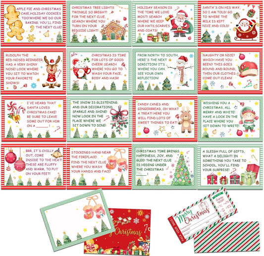 Ulmisfee Christmas Surprise Trip Reveal Scavenger Hunt Boarding Pass Surprise Vacation Treasure Hunt Clues Secret Santa Holiday Treasure Hunt Game