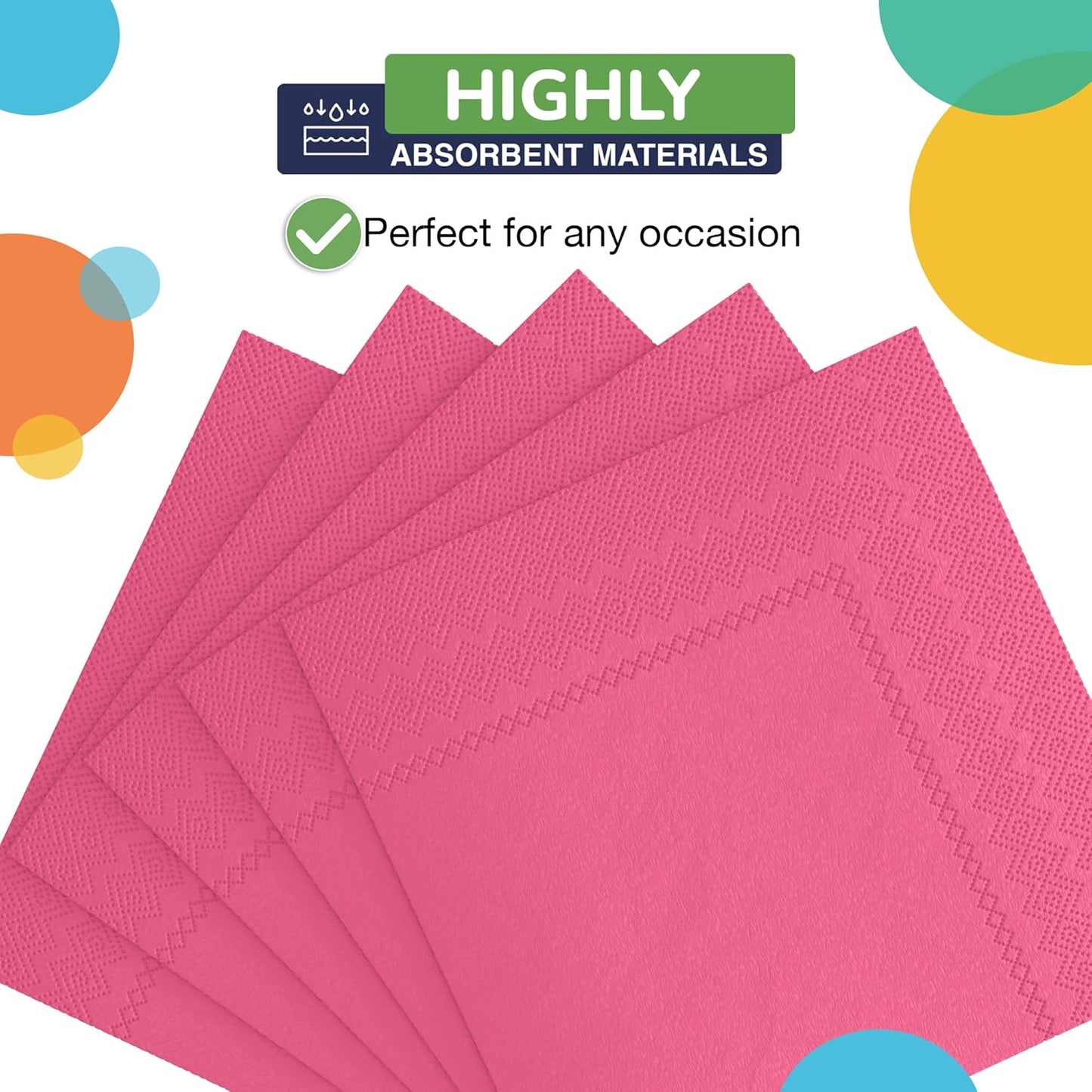 Party Solids Purple Paper Napkins Disposable Everyday 50 Pcs 2 Ply Purple Dinner Napkins Paper Everyday For Parties & Party Supplies
