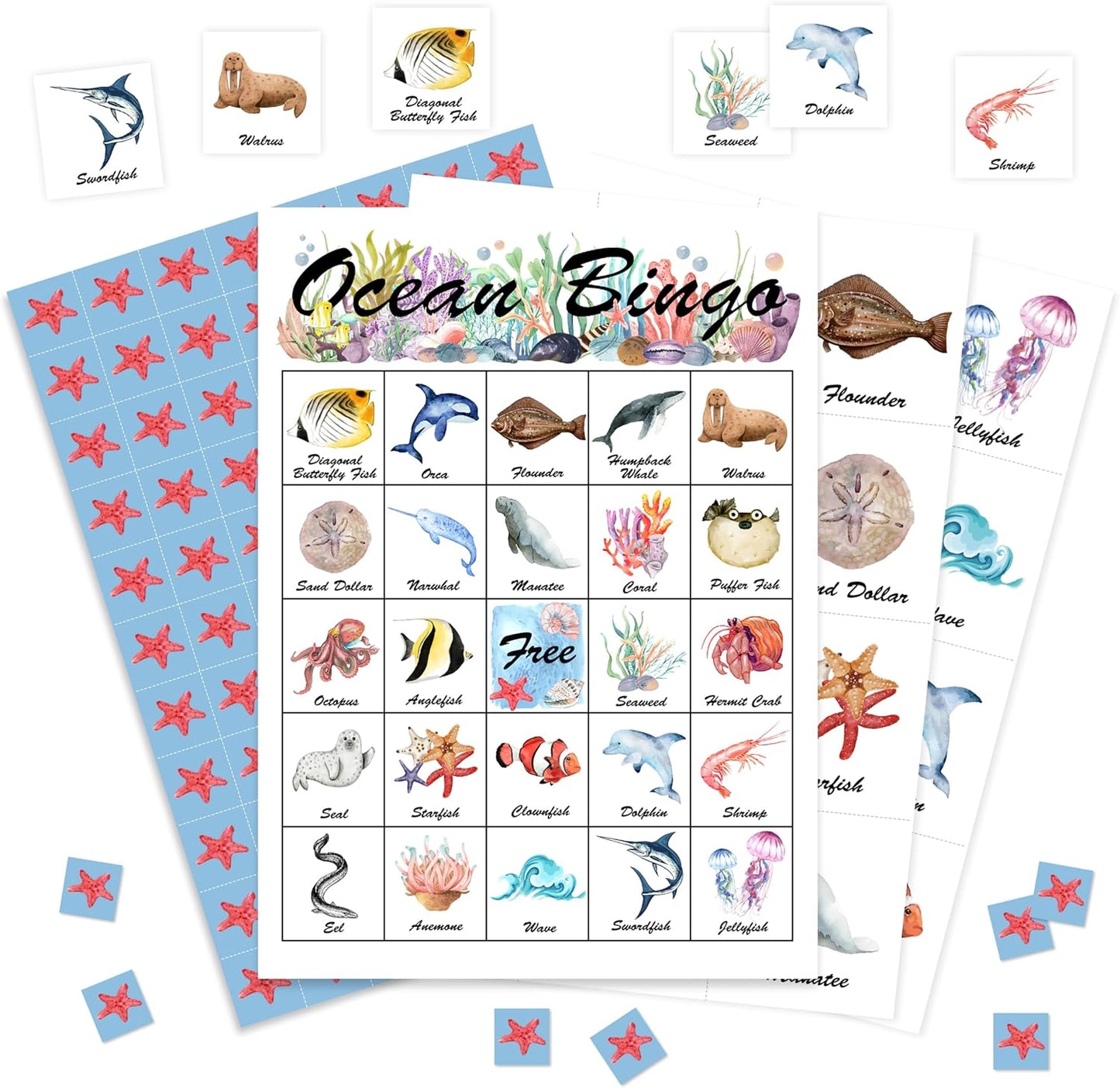 Book Bingo Game, Reading Party Bingo Cards Set, Read Themed Party Games Supplies for Book Lovers, Adults Family Friends Holiday Activities Favors Decorations for 24 Player, 01