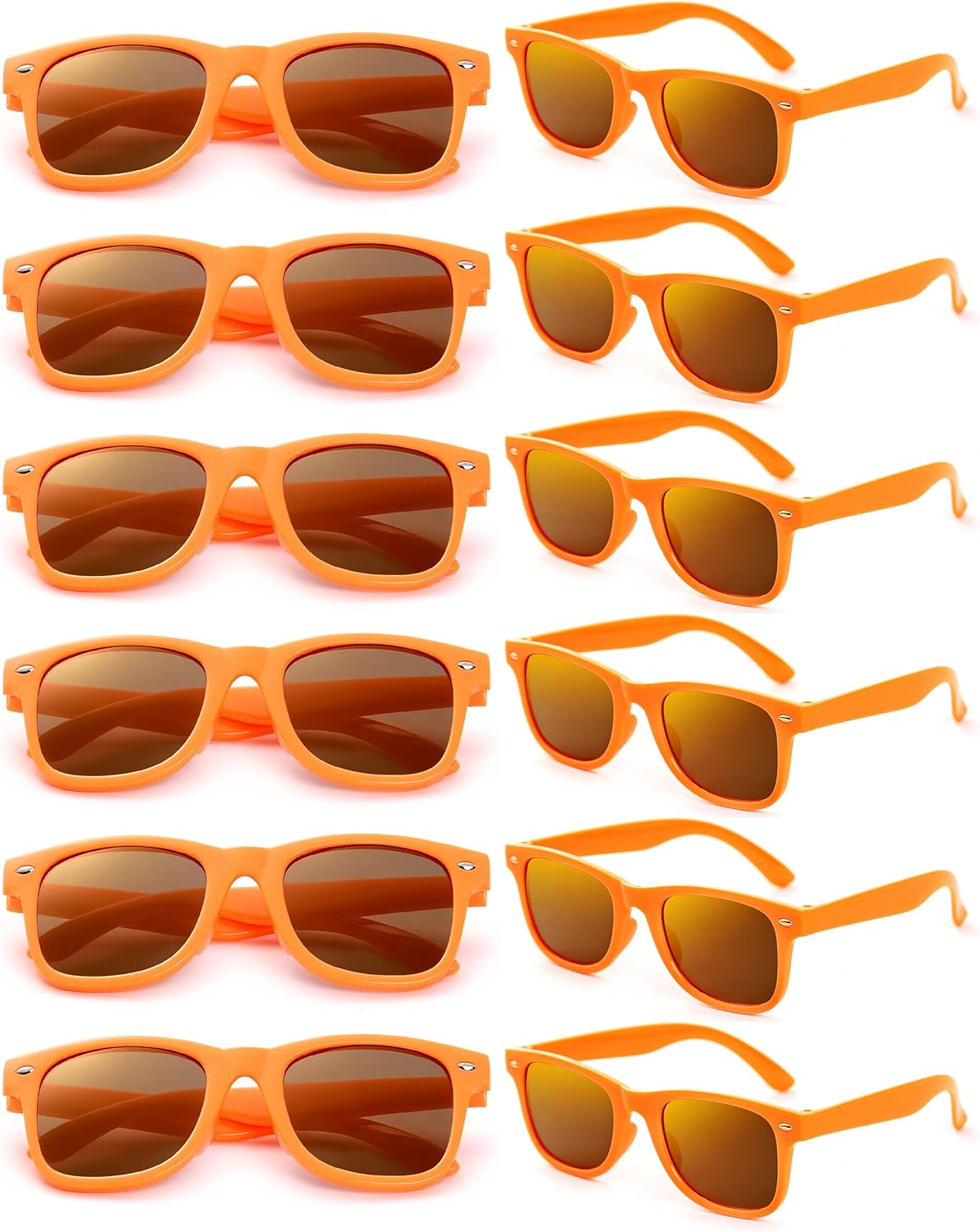 Party Sunglasses Bulk - Adult Retro Plastic Pack of 12 Vintage Sunglasses for Men Women - Party Favors