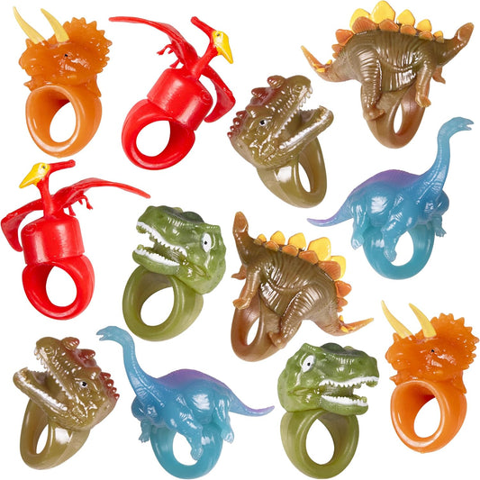 Kangaroo 24 Pack LED Light up Rings for Kids Bulk - Flashing Colorful LED Finger Lights Party Favors for Fun - Glow in the Dark Bumpy Blinky Rings for Rave Trinkets and Easter Basket Stuffers for kids