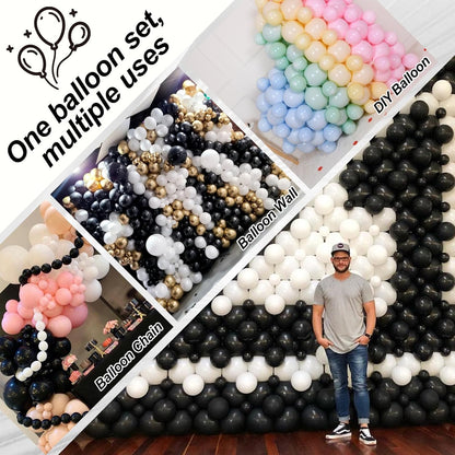 Gold Quick Link Balloons, 60PCS Linking for Balloon Wall Arch Chains, 6inch Linkable for Wedding Birthday Baby Shower Engagement Graduation Party Decorations