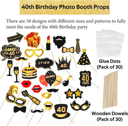 Hawaiian Party Photo Booth Props Kit, 30 PCS Luau Photo Booth Props with Large Inflatable Selfie Picture Frame for Hawaiian Tropical Tiki Summer Pool Party Supplies