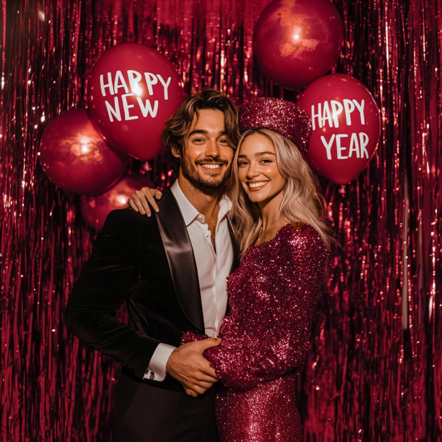 PartyWoo Silver Streamers 3pcs Tinsel Backdrop 8.2FT Metallic Tinsel Foil Fringe Streamer Curtains Party Photo Booth Backdrop for Graduation Baby Shower Bachelorette Wedding Disco Party Decorations