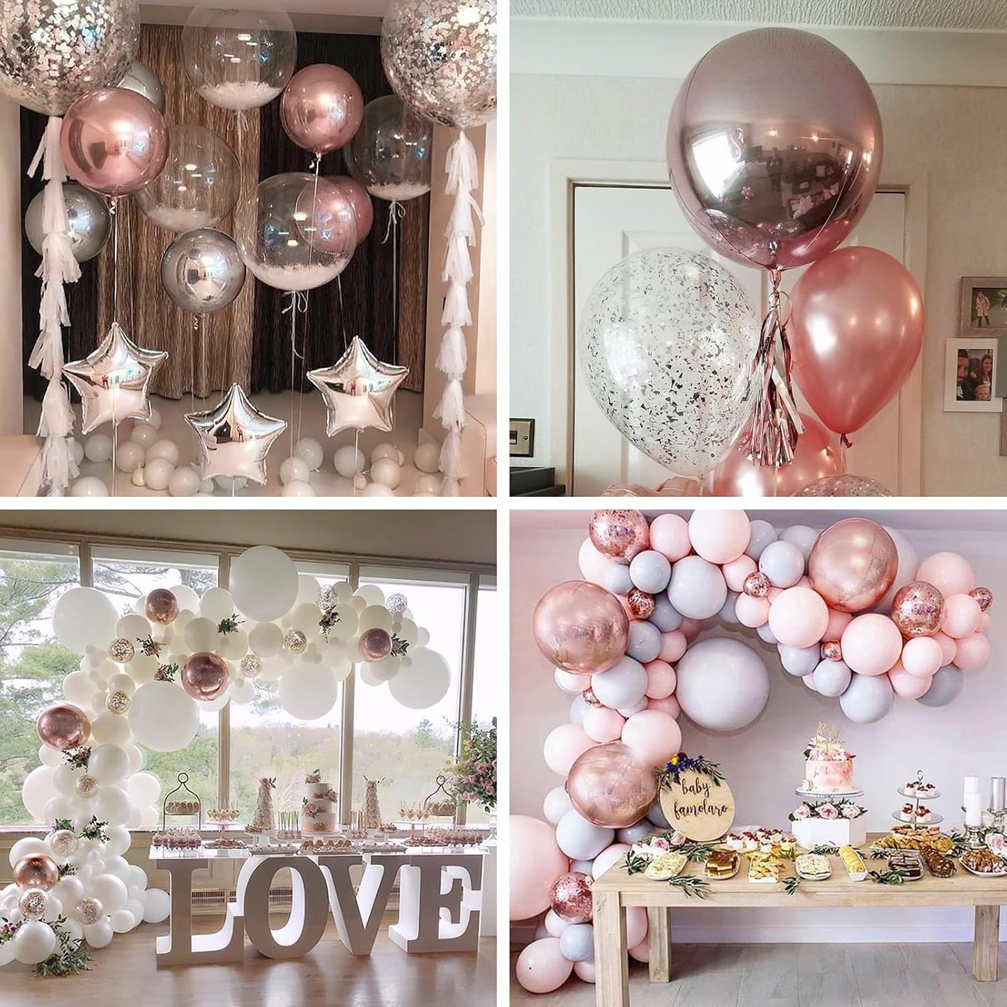 PartyWoo Metallic Gold Foil Balloons 20pcs Different Sizes Pack of 22 15 10 Inch Large Round Foil 4D Inflatable Mirror Ball Mylar Balloons for Graduation Birthday Baby Shower Party Decorations