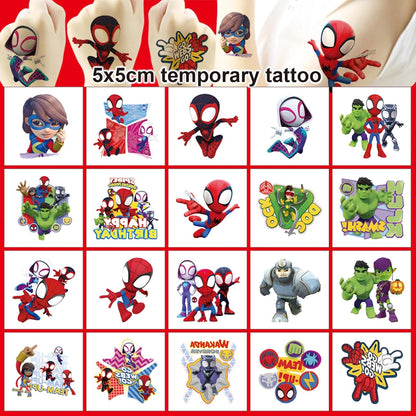 40Sheets Cartoon Hello Kitty Temporary Tattoos Birthday Themed Party Supplies Decoration Favors Cartoon Cute Kitty Sticker for Kids Boys Home Activity Class Prizes Carnival Christmas Rewards (Hell40)