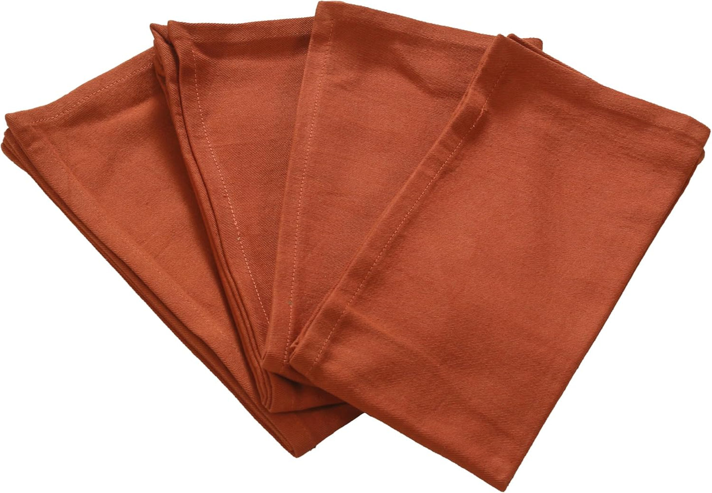 ACCENTHOME Natural Cotton Linen Napkin Set of 12 18x18 inch Dinner Napkins - Washable Soft Premium Hotel Quality Reusable Hemmed Edges Napkins Perfect Table Linens for Family Dinners, Weddings