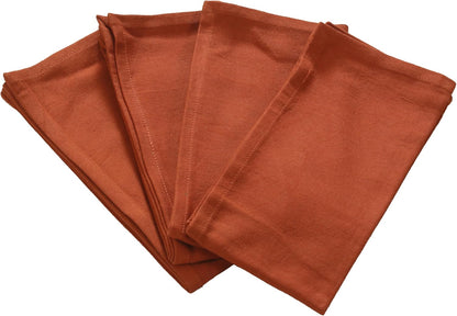 ACCENTHOME Natural Cotton Linen Napkin Set of 12 18x18 inch Dinner Napkins - Washable Soft Premium Hotel Quality Reusable Hemmed Edges Napkins Perfect Table Linens for Family Dinners, Weddings
