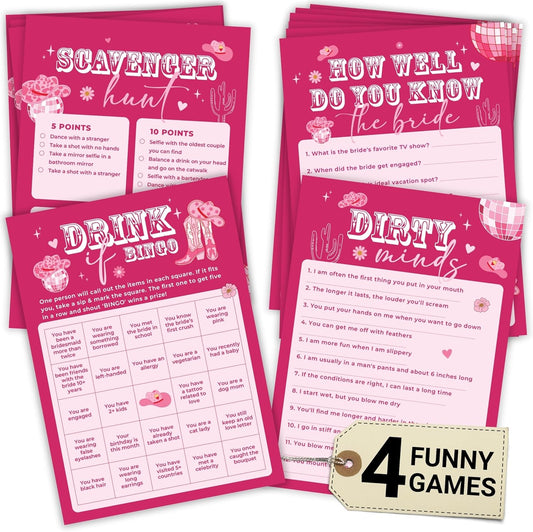 Stofinity Funny Bachelorette Party Games - Bachelorette Games For Parties Scavenger Hunt, Bach Game Bachelorette Bingo Card Games For Bridal Shower Game