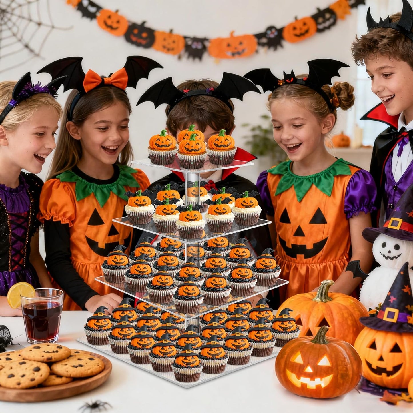 Acrylic Cupcake Tower, 7-Tier Round Cake Stand for 100 Cupcakes, Dessert Display for Parties & Weddings