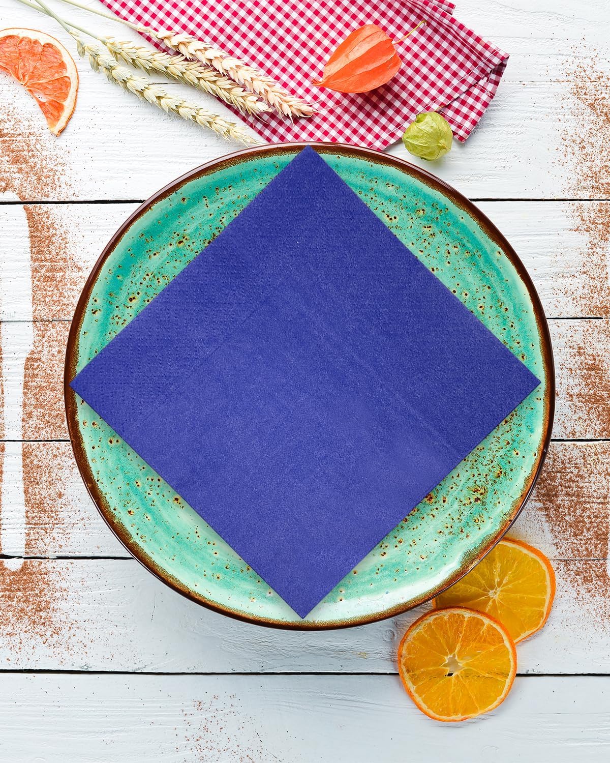 24 colors Cocktail Napkins 5 * 5inch disposable Beverage Napkin paper for Cocktail, Wedding, Dinner，Brithday Party Dessert Wine Paper Napkins（ 120 Count）