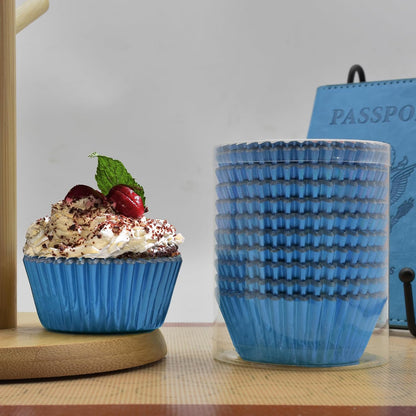 200 Pcs Gold Foil Cupcake Liners Standard Baking Cups Muffin Paper Cases