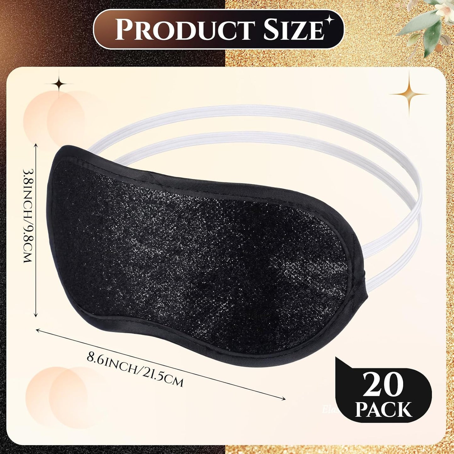 Chicingyou 12 Pcs Glitter Eye Mask Bulk Sleep Masks Eye Cover for Party Gifts Blindfold with Adjustable Elastic Strap for Bachelorette Party Supplies Women Men(Hot Pink)