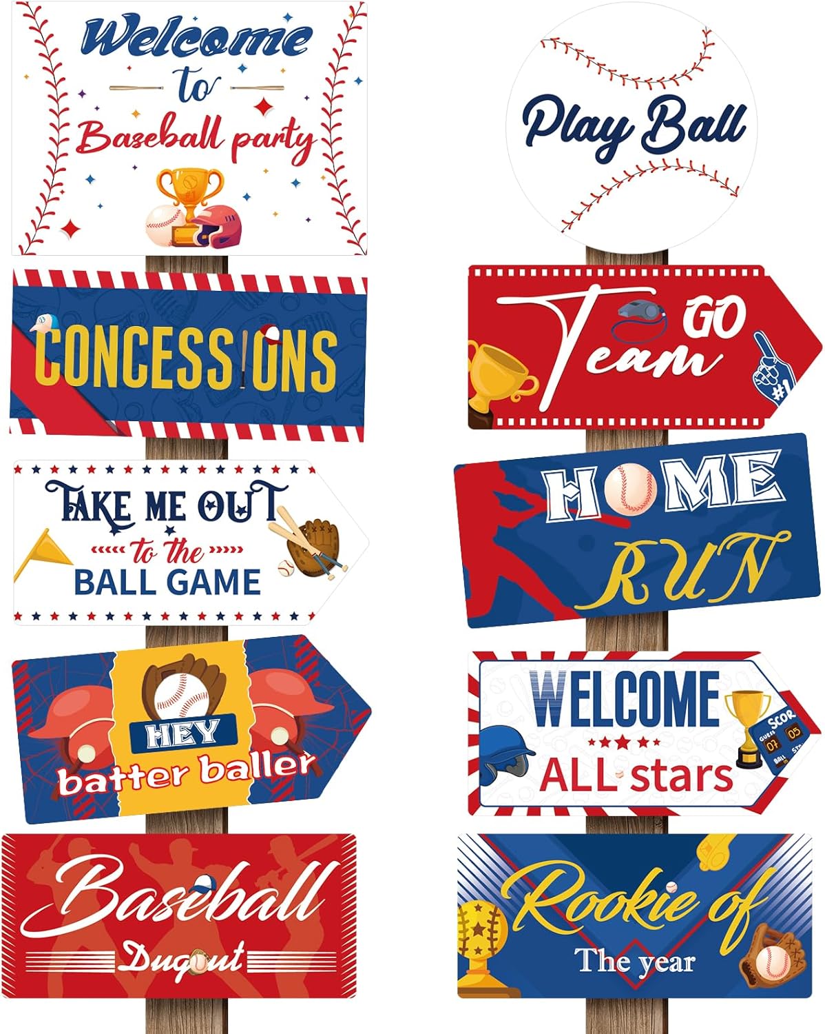 20 Pcs Luau Party Decorations Welcome Sign Summer Hawaiian Directional Signs Tropical Hawaiian Themed Birthday Decorations Luau Tiki Party Supplies with 2 Sheet Letter Stickers