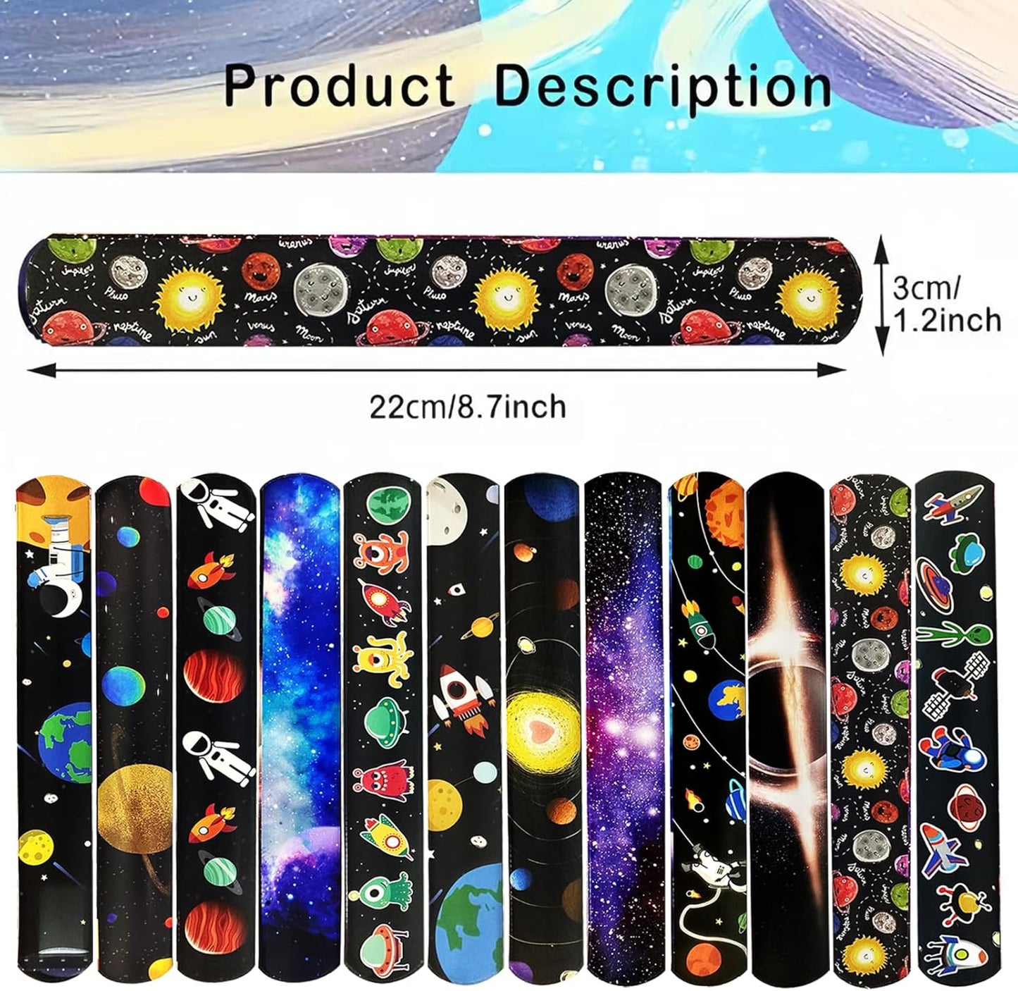 CZWXOXO 74PCS Fruit Slap Bracelets&Stickers Summer Fruit Theme 24PCS Slap Bracelets 50PCS Stickers Party Favors Basket Bag Filler School Prizes Gifts Party Favors Bulk