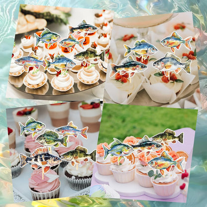 Wildflower Birthday Party Decorations, 36PCS Flower Floral Cupcake Toppers Decoration, Baby in Bloom Baby Shower Cupcake Picks Decor Party Supplies for Gilrs Women