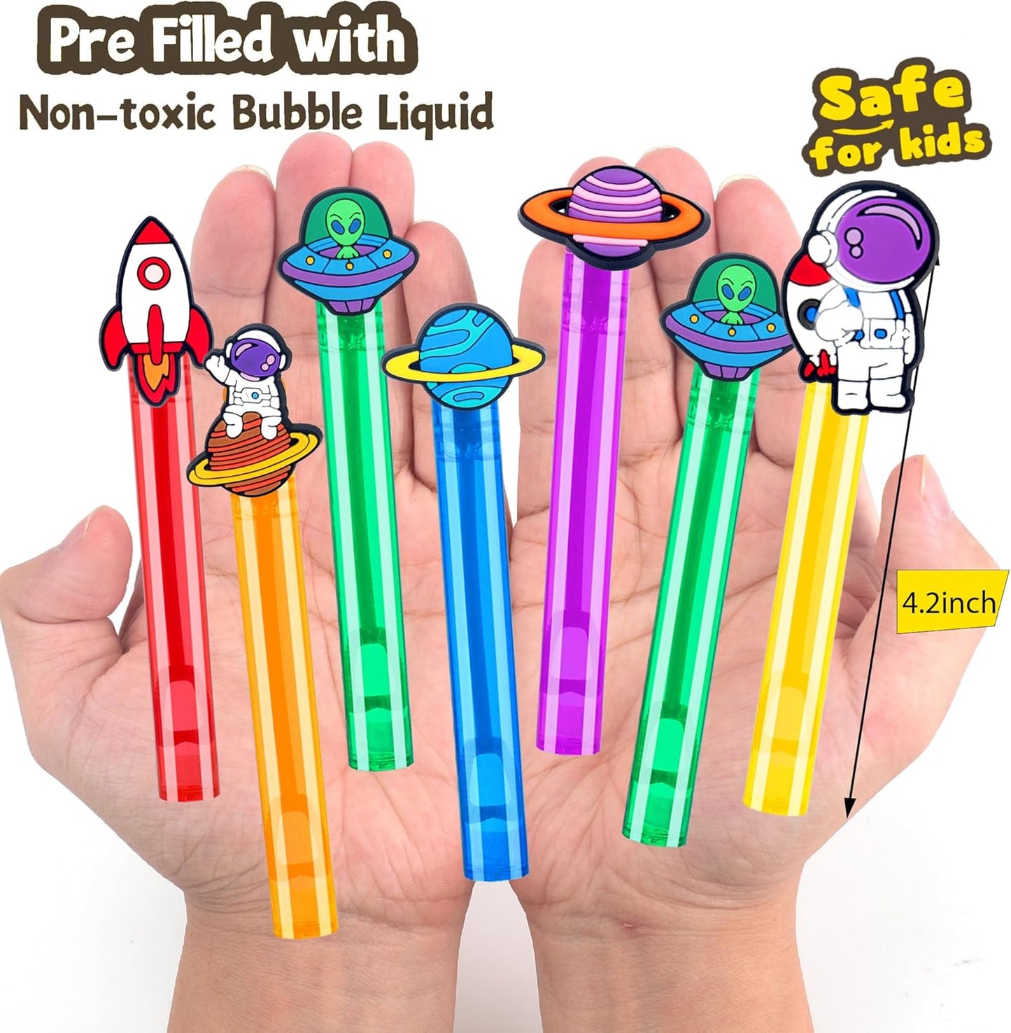 24PCS Animal Bubble Wands for Wild One Birthday Baby Shower Decorations Safari Jungle Theme Party Favors Supplies, Pinata Goodie Bags Filler, Classroom Prizes, Valentines Gifts, Easter Stuffers
