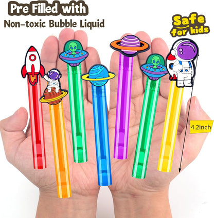 24PCS Animal Bubble Wands for Wild One Birthday Baby Shower Decorations Safari Jungle Theme Party Favors Supplies, Pinata Goodie Bags Filler, Classroom Prizes, Valentines Gifts, Easter Stuffers