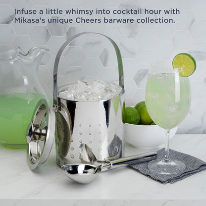 Mikasa Cheers Stainless Steel Ice Bucket and Scoop