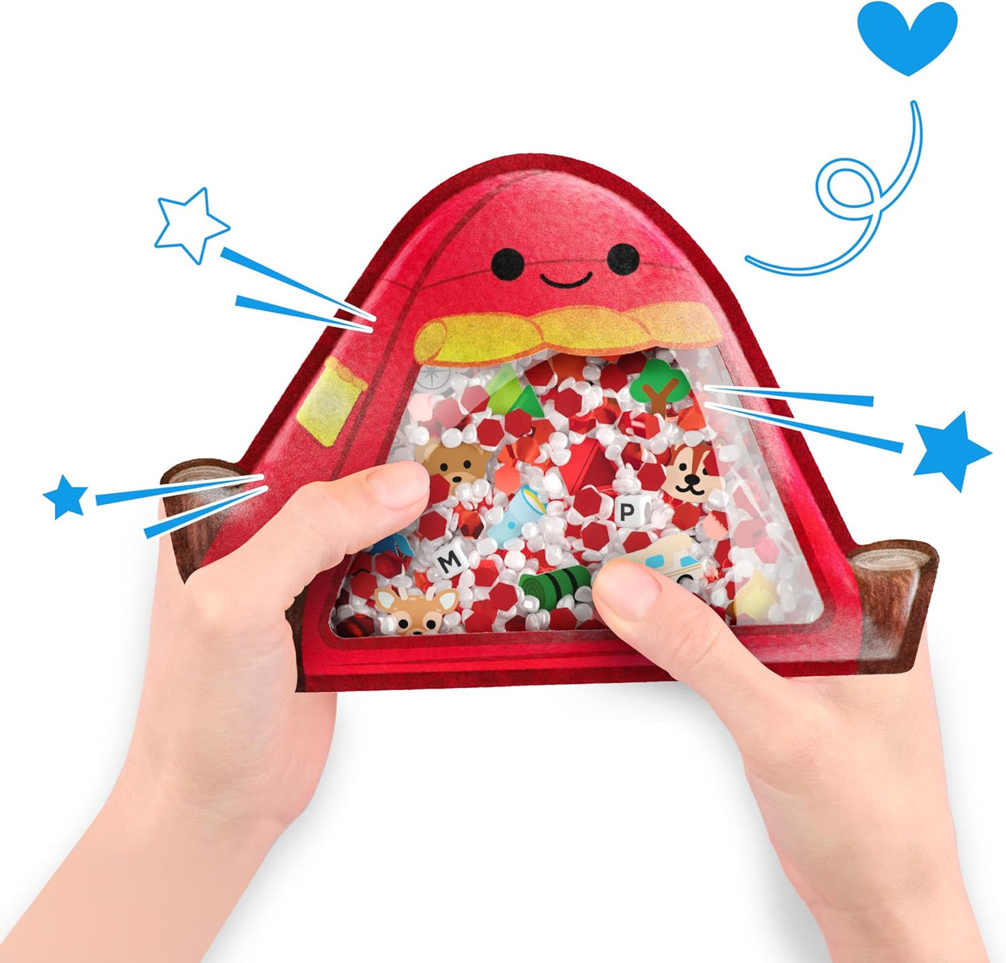 Vango BIZYBOO - The Original Seek & Find Plush - Hidden Object Search Problem Solving Educational Matching Game for Kids 2 and Up (Chill Bill)