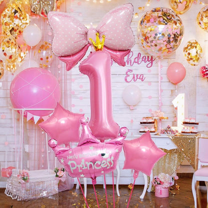 Dinosaur 5th Birthday Decorations, Dinosaur Birthday Party Decorations with Giant Inflatable Dinosaur Balloons 40 Inch Helium Foil Mylar Number 5 Balloons for Dinosaur Theme Birthday Party Decorations