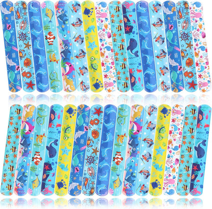 Viicoor Slap Bracelets for Kids 30PCS Animals Slap Bands Party Gadget Fillers Favors