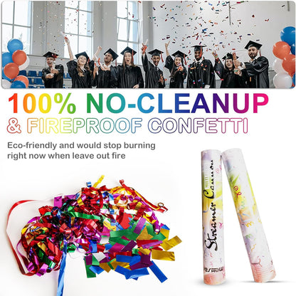 Confetti Cannon Party Poppers Gold,(6 pack) YESHOW Confetti Shooters Blaster for Birthday Graduation Wedding Christmas New Year’s Eve and Valentine's Day Any Celebrations