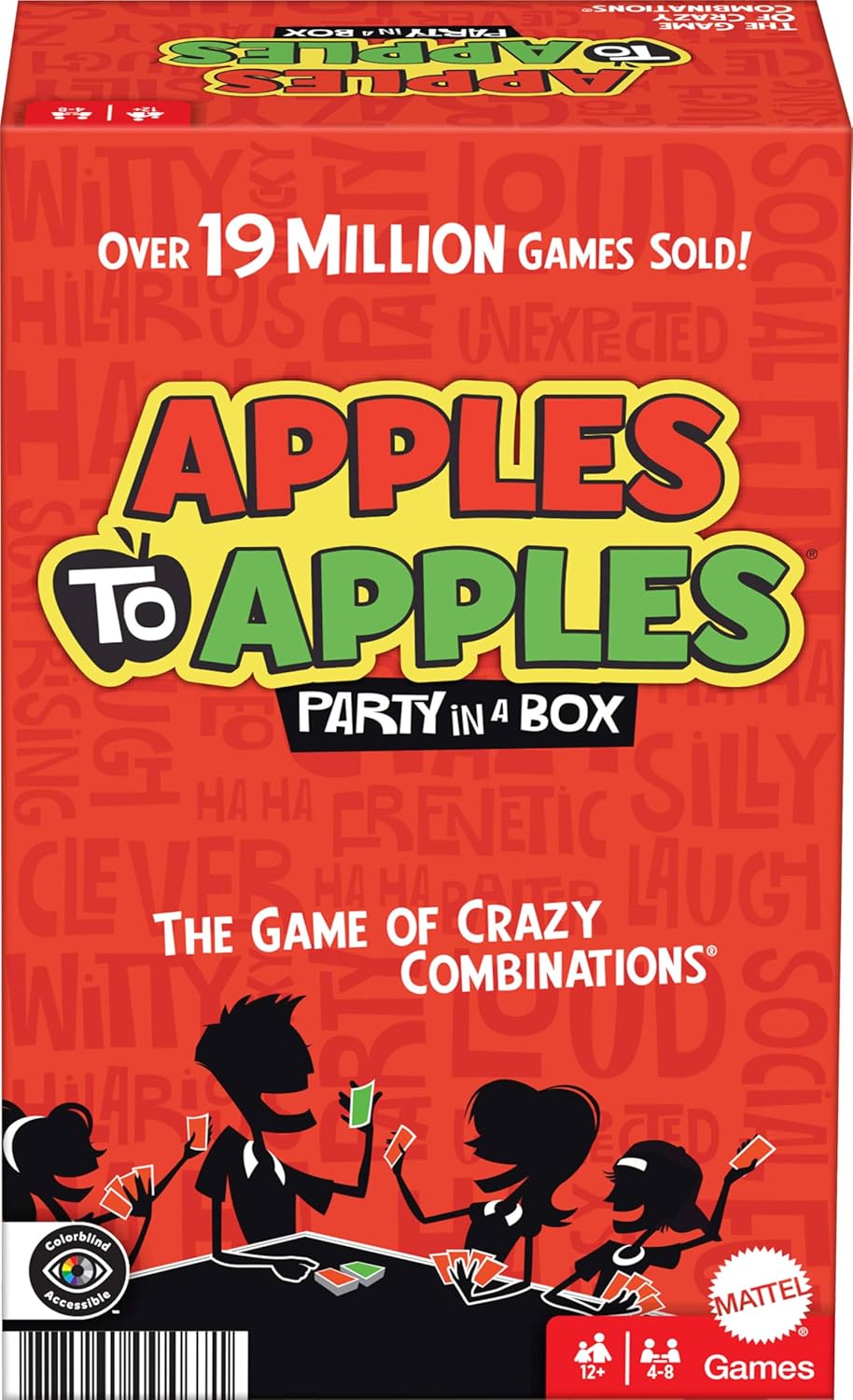 Mattel Games Apples to Apples Junior, The Game of Crazy Comparisons, Board Game with 504 Cards, Family Party Game Especially for Kids, Gift for Kid, Teen & Family Game Night Ages 9 Years & Older