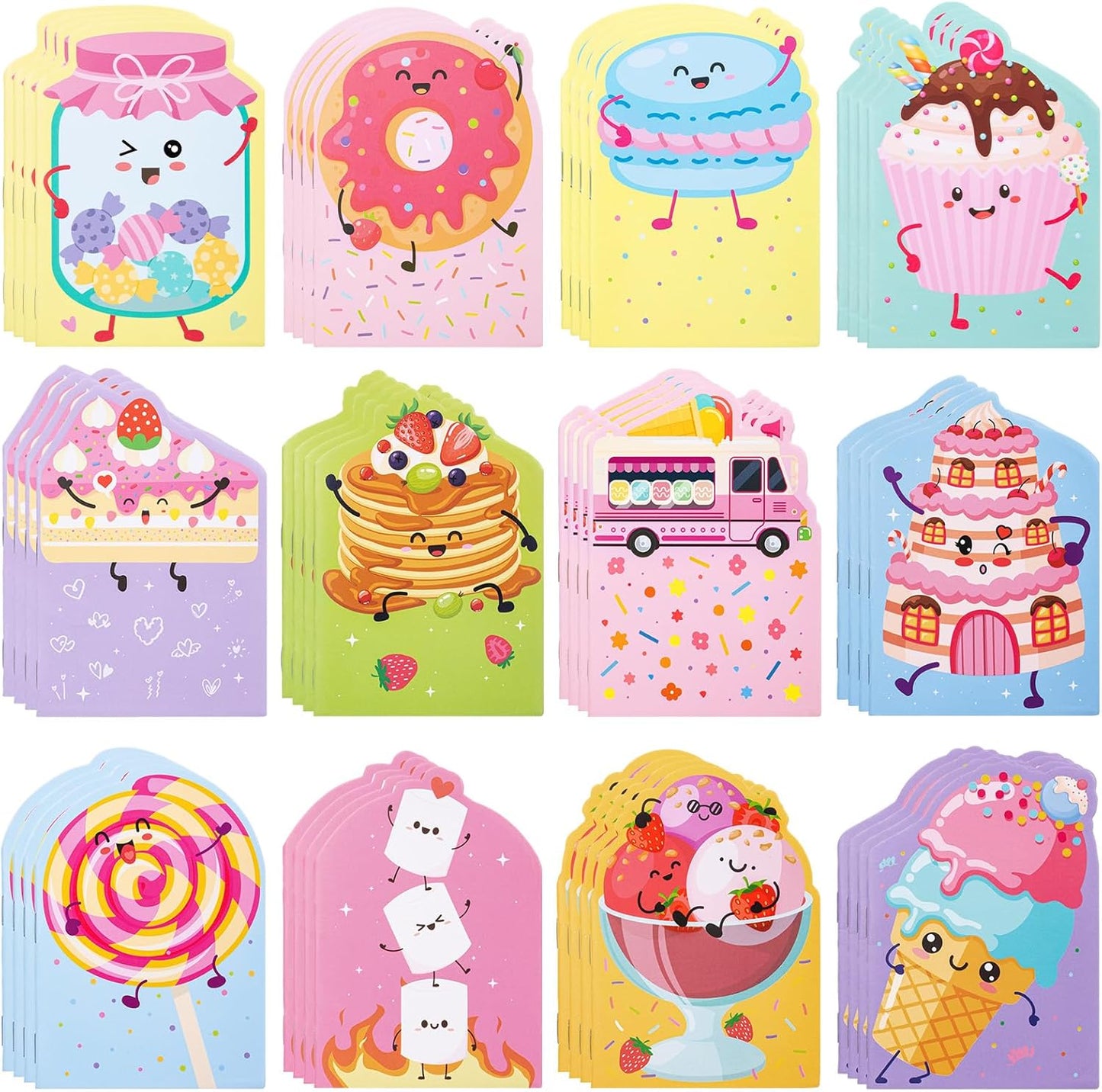 Maxdot 48 Pcs Farm Animals Mini Notebooks Bulk Party Favors Gift Small Cute Pocket Notepads with 20 Sheets, Gifts for Birthday, Back to School Party Classroom Prizes Gift